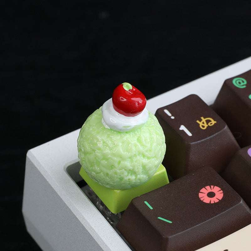 3D Ice Cream Resin Keycap. Creative Mechanical Keyboard Keycap
