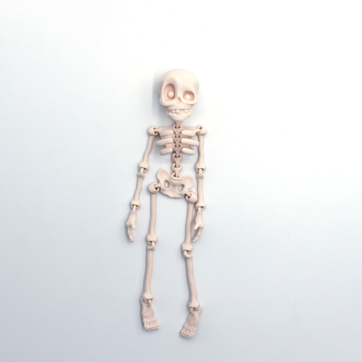 Hot-selling 3D printed skeleton with movable joints - creative refrigerator magnet toy for kids' halloween decoration