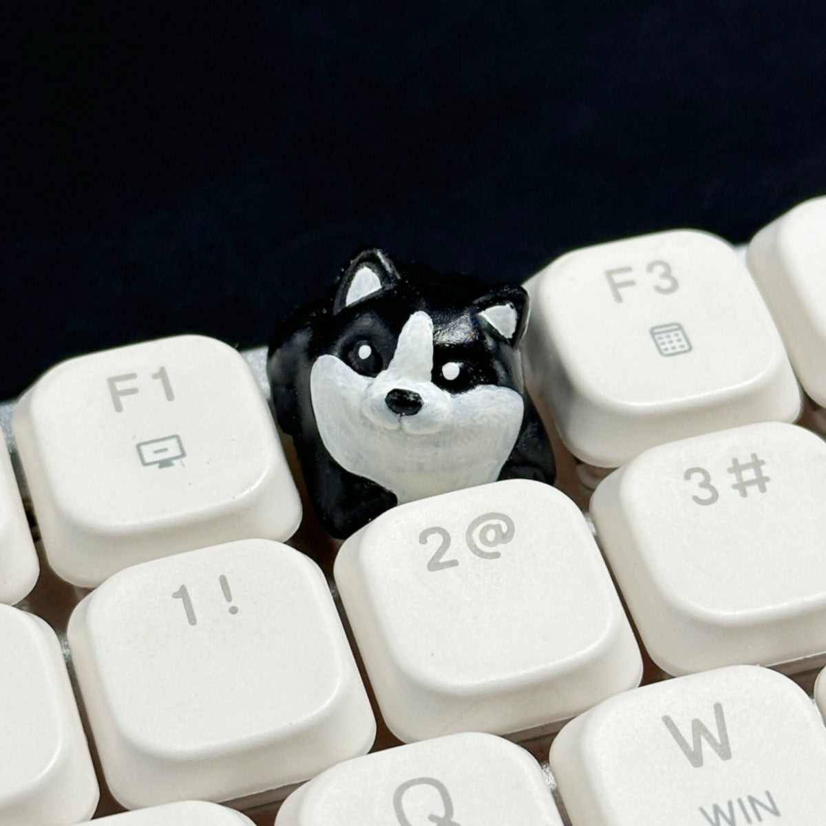 Handmade 3D Resin Shiba Inu Puppy Dog Keycap for Mechanical Keyboard