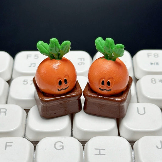 Handmade 3D Resin Cute Radish Keycap for Mechanical Keyboard
