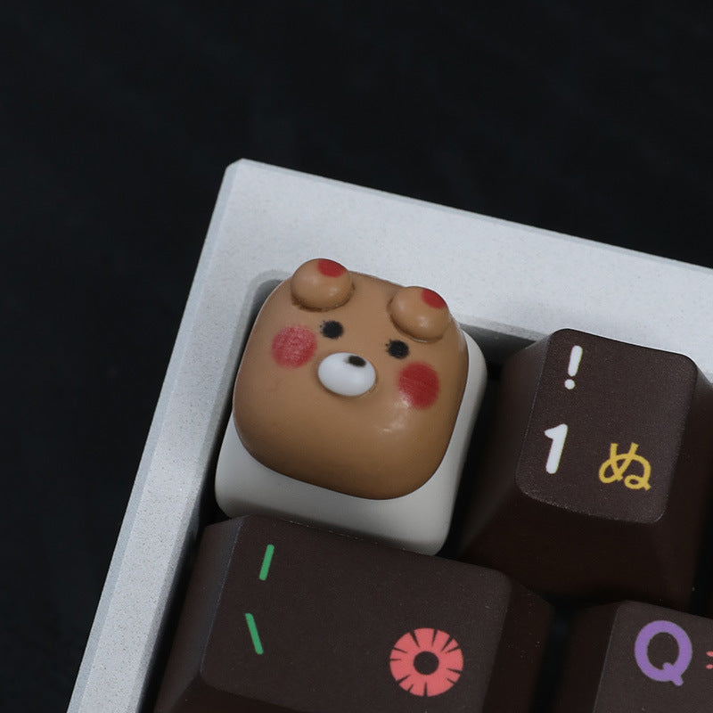 Cute Handmade 3D Creative Custom Animal Keycap for Mechanical Keyboard