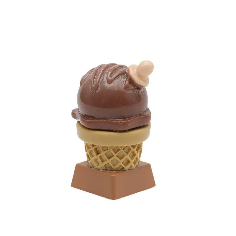 3D Ice Cream Resin Keycap. Creative Mechanical Keyboard Keycap