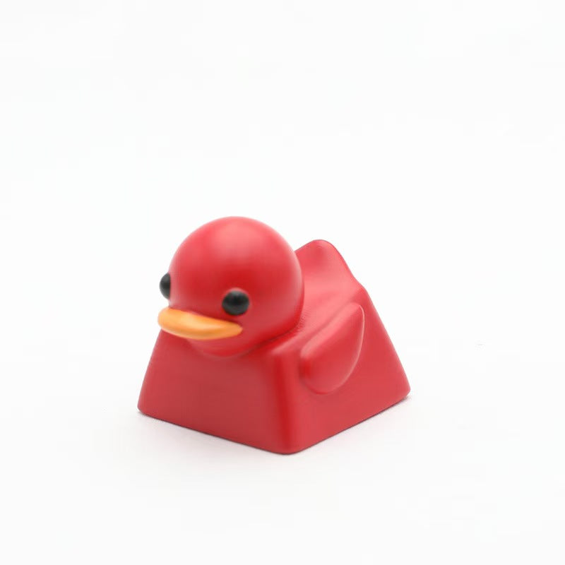 Custom Stress-Relief Chubby Resin Duck Keycap for Mechanical Keyboard