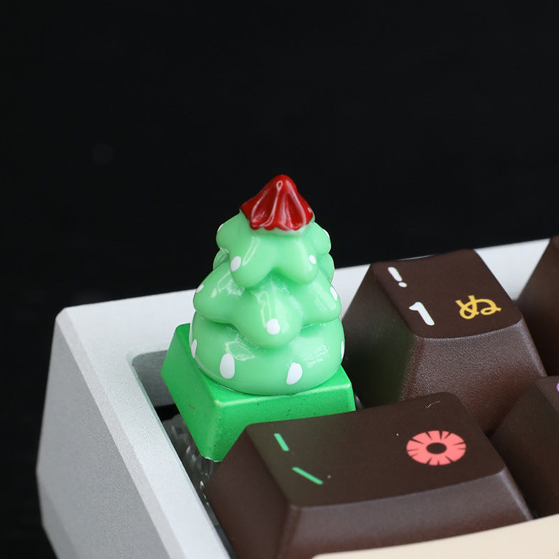 Custom Christmas Tree Resin Keycap for Mechanical Keyboard