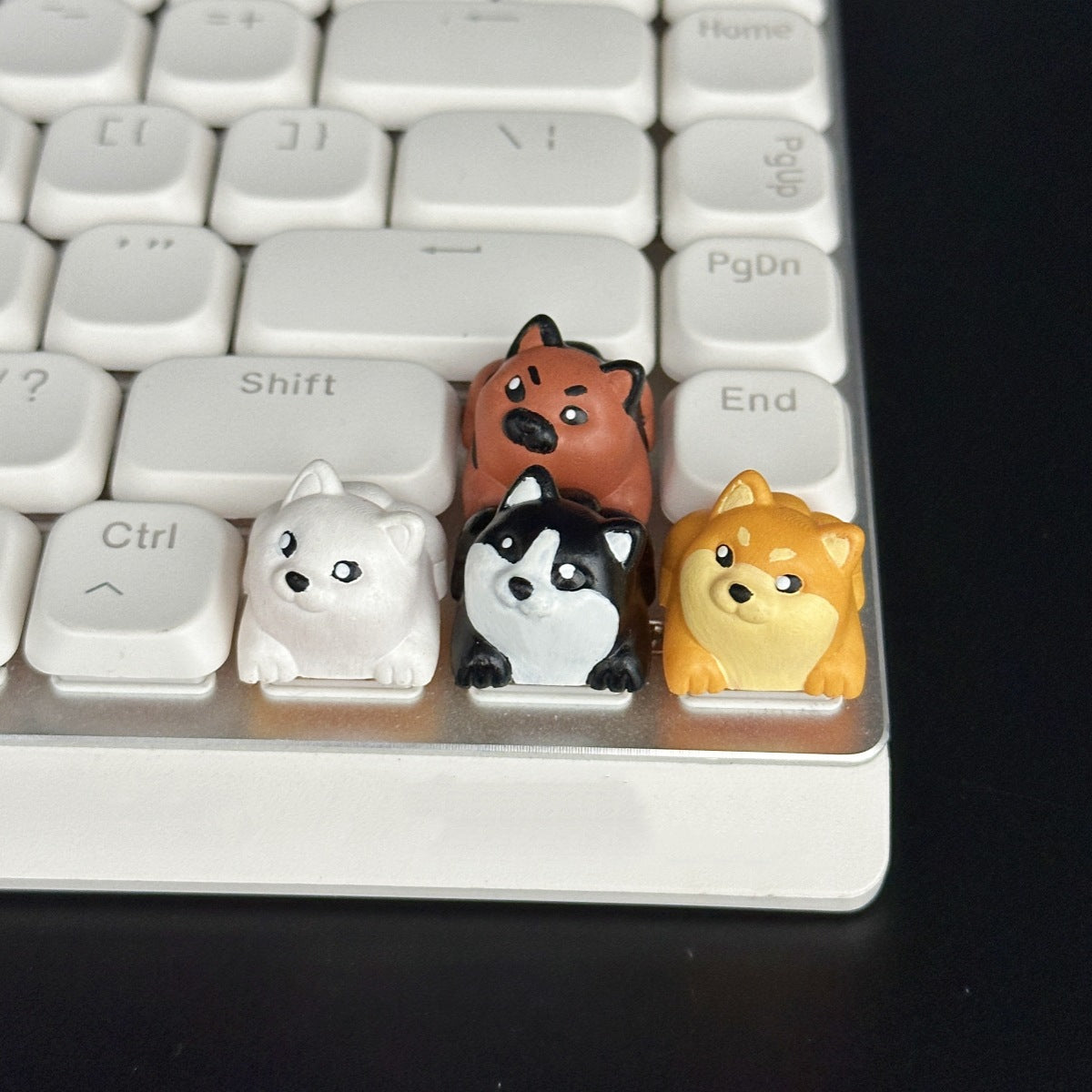 Handmade 3D Resin Shiba Inu Puppy Dog Keycap for Mechanical Keyboard