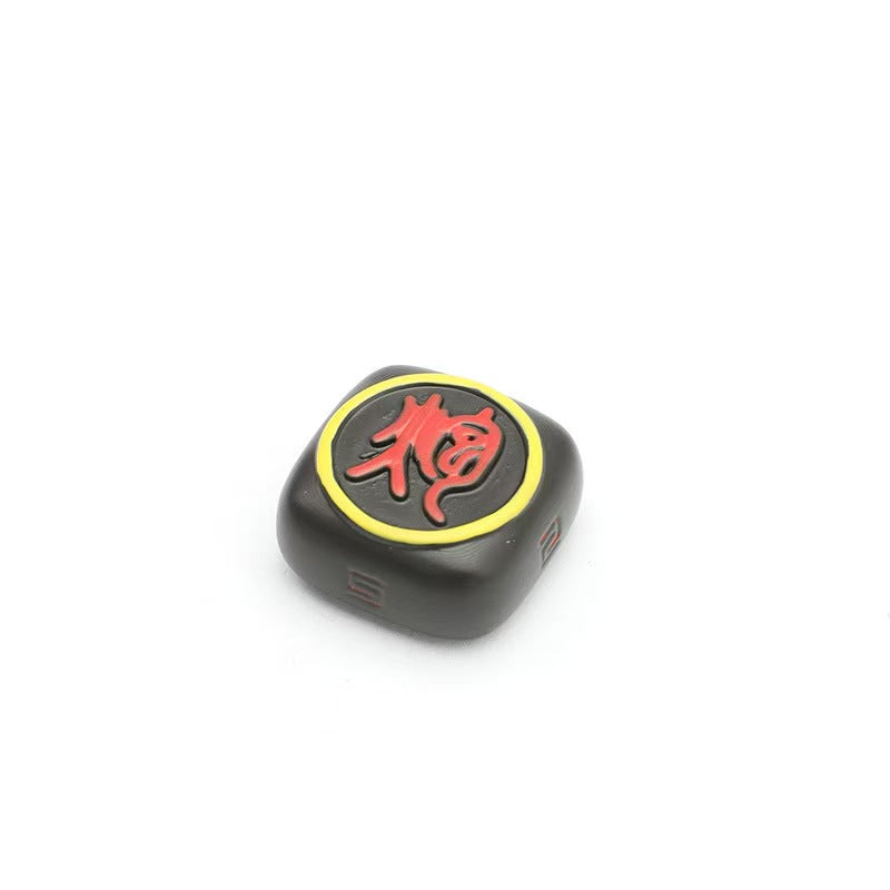 Custom Black-Gold Chess Resin Keycaps for Mechanical Keyboard- Single 3D Keycap Gift