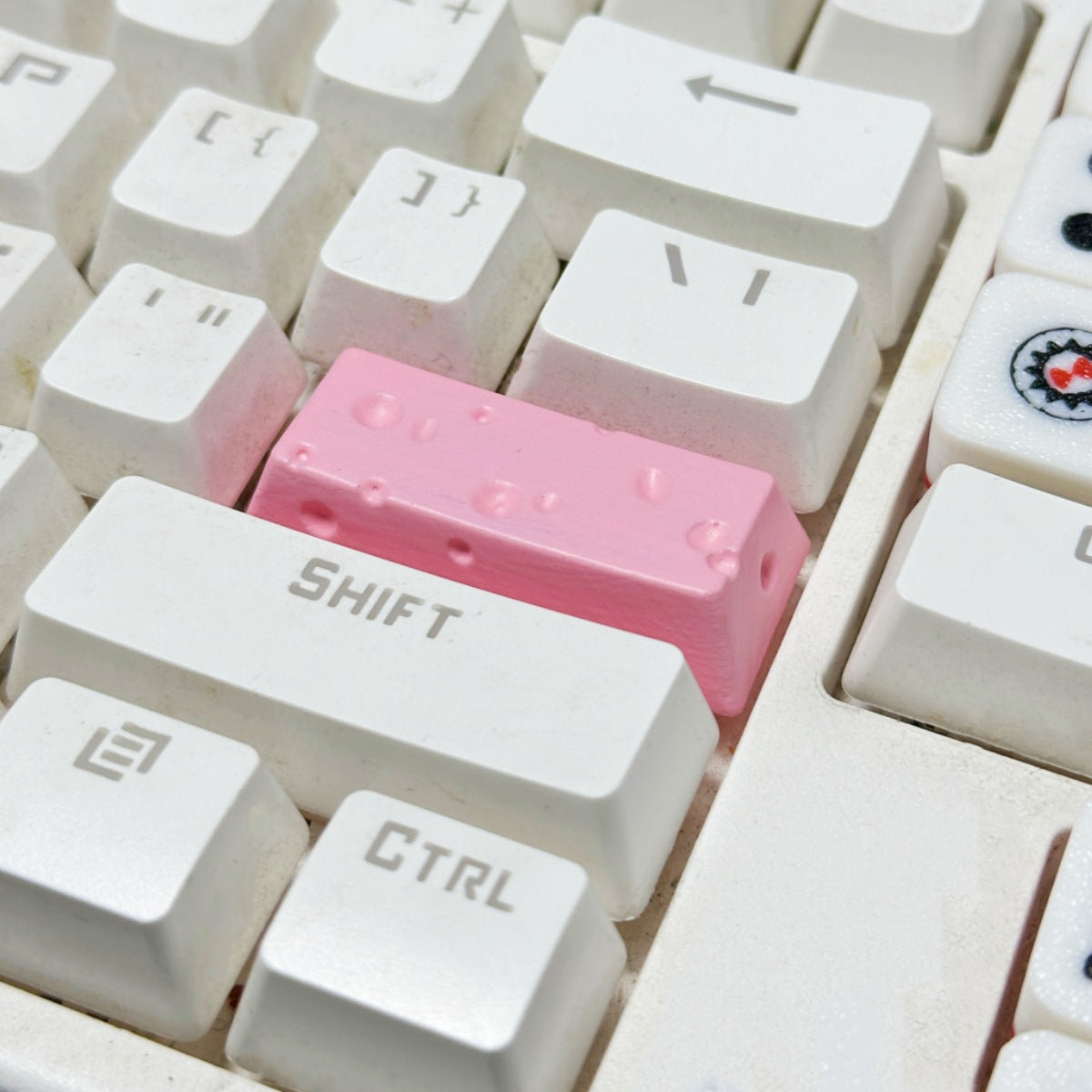 Handmade Epoxy Resin Cheese Keycap for Mechanical Keyboard