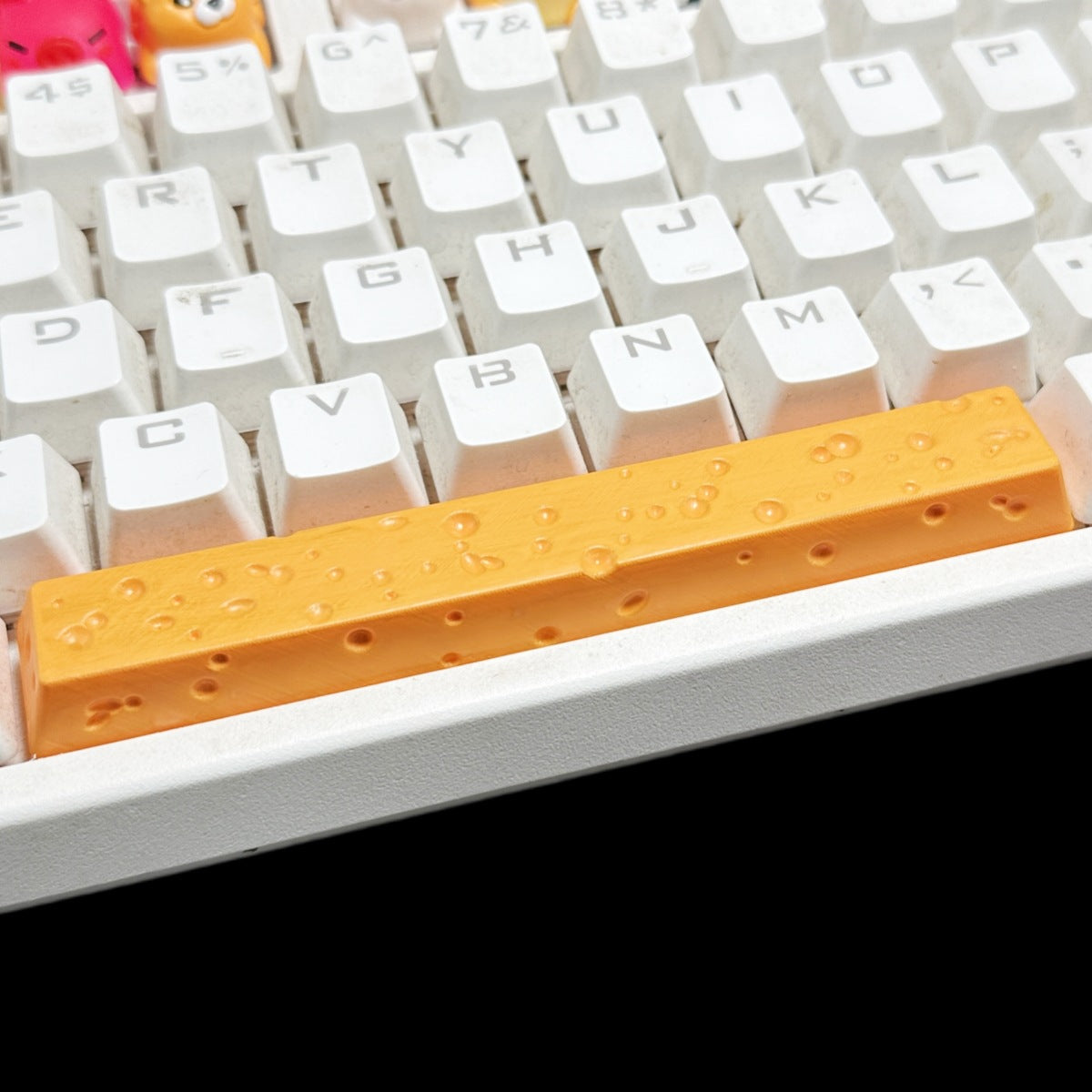 Handmade Epoxy Resin Cheese Keycap for Mechanical Keyboard