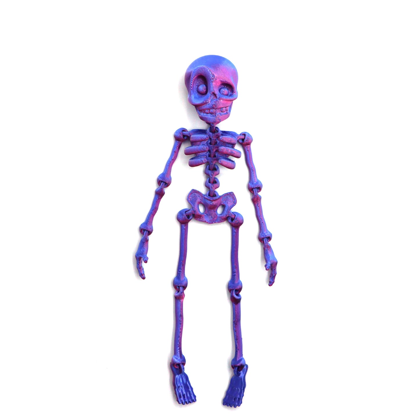 Hot-selling 3D printed skeleton with movable joints - creative refrigerator magnet toy for kids' halloween decoration