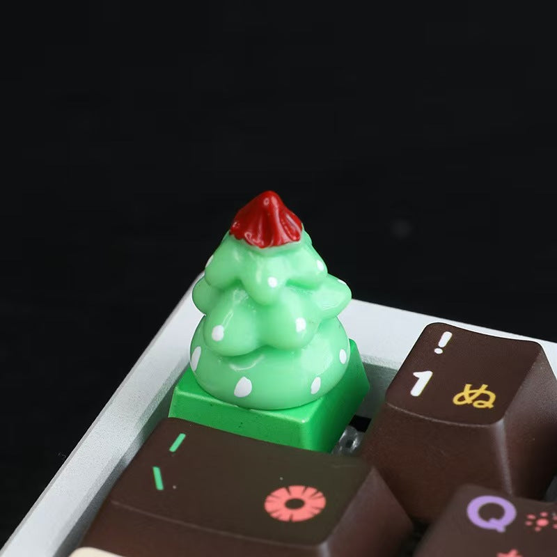 Custom Christmas Tree Resin Keycap for Mechanical Keyboard