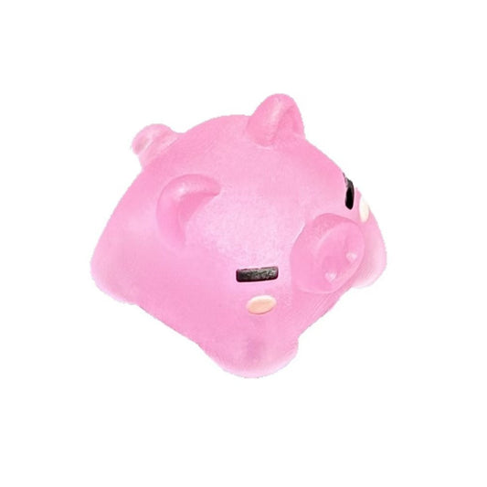 Translucent Cute Pink Pig Resin Keycap for Mechanical Keyboards
