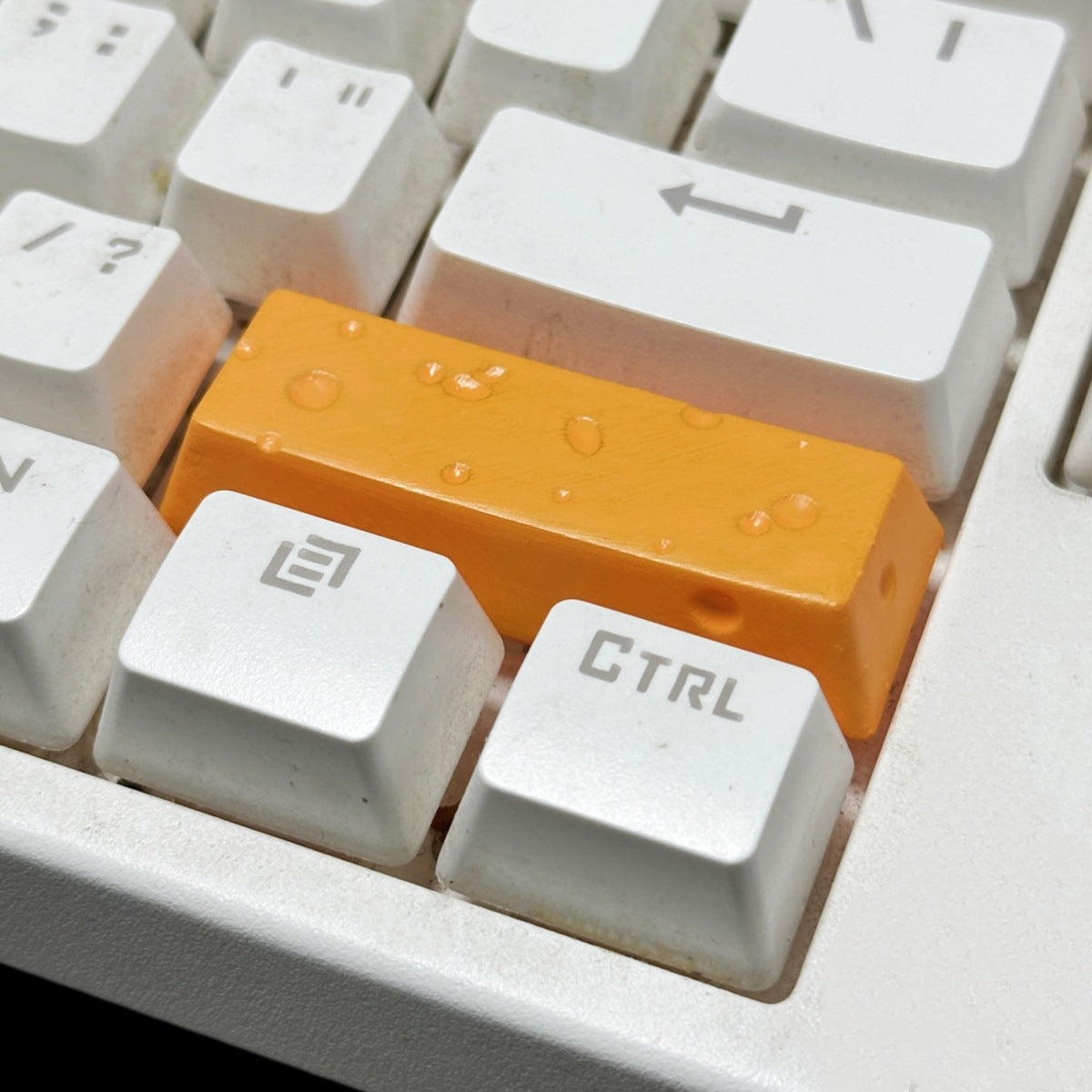 Handmade Epoxy Resin Cheese Keycap for Mechanical Keyboard