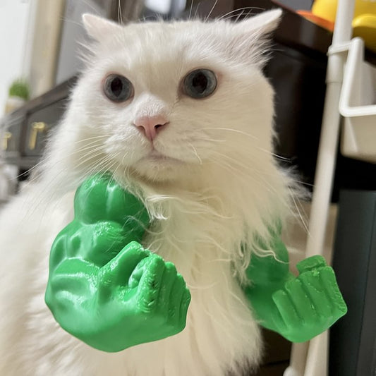 Creative Green Giant Arm - 3D printed prank pet decoration (neck-hanging arm)