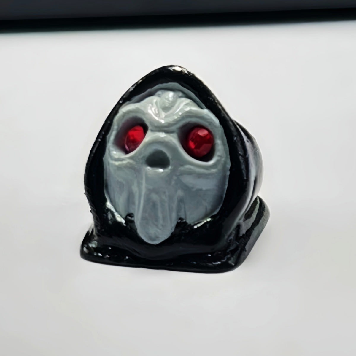 3D Halloween Skull & Ghost Resin Keycaps Dark Black-Red Keycap for Mechanical Keyboard