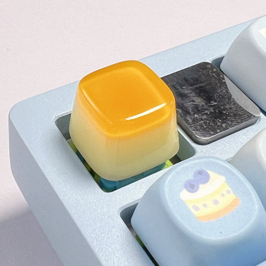 Resin Simulated Caramel Pudding Keycap/Jelly Keycap for Mechanical Keyboard