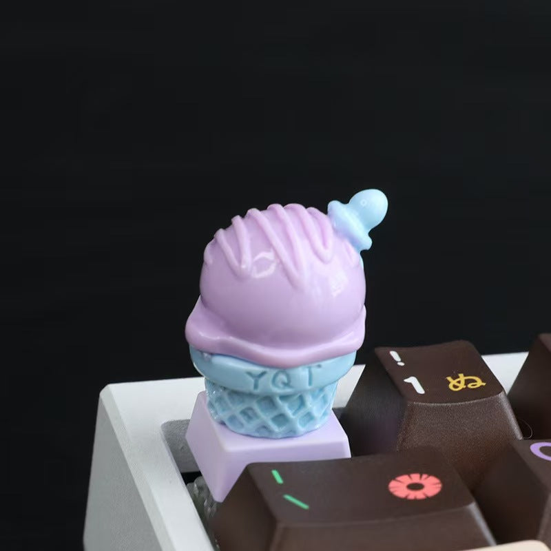 3D Ice Cream Resin Keycap. Creative Mechanical Keyboard Keycap