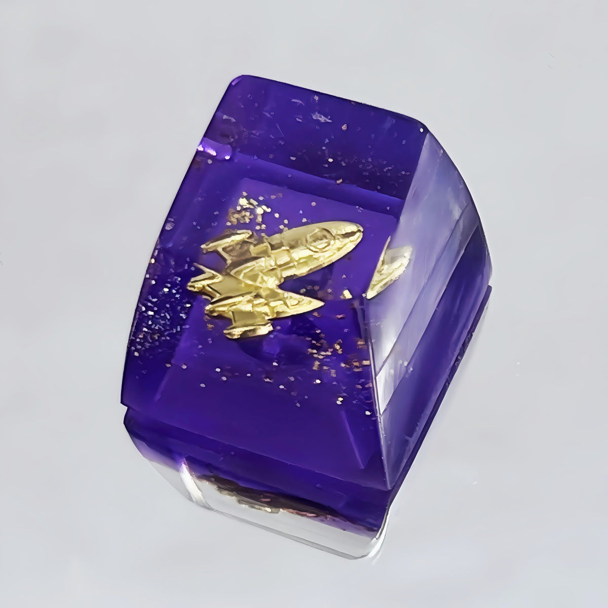 Resin Translucent Cosmic Space Keycap - Single Planet, Star, Moon keycap for Mechanical Keyboards