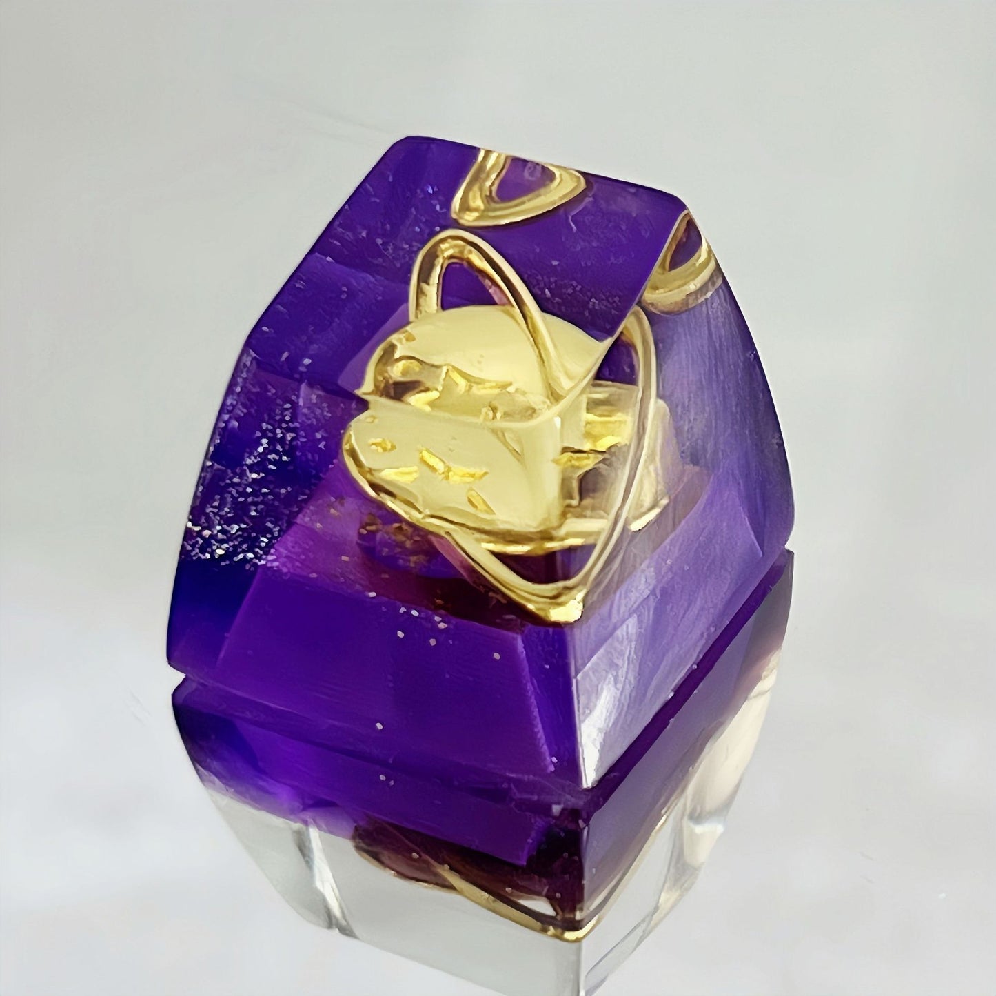 Resin Translucent Cosmic Space Keycap - Single Planet, Star, Moon keycap for Mechanical Keyboards