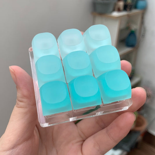 Translucent Frosted Epoxy Resin Keycap - Custom Single Replacement Keycap for Mechanical Keyboard