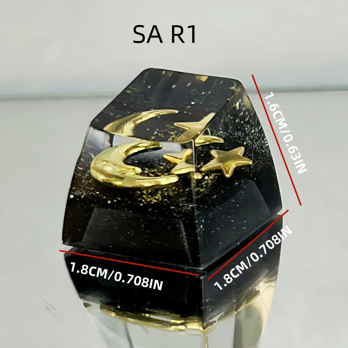 Resin Translucent Cosmic Space Keycap - Single Planet, Star, Moon keycap for Mechanical Keyboards