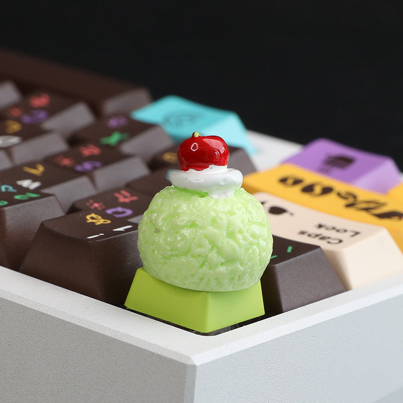 3D Ice Cream Resin Keycap. Creative Mechanical Keyboard Keycap