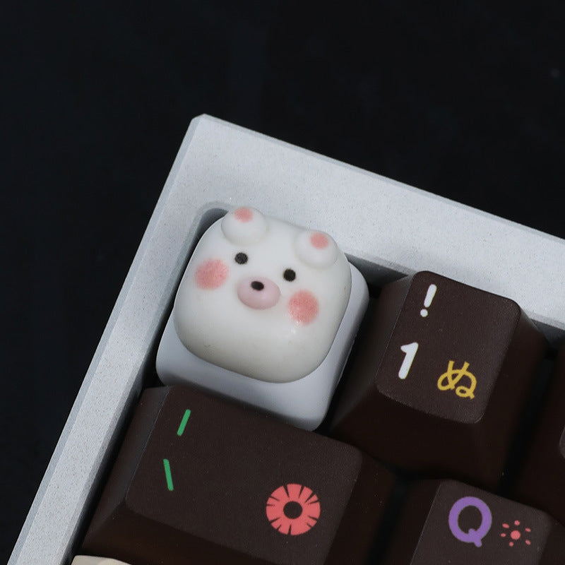Cute Handmade 3D Creative Custom Animal Keycap for Mechanical Keyboard