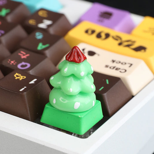 Custom Christmas Tree Resin Keycap for Mechanical Keyboard