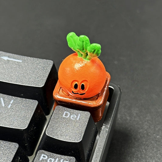 Handmade 3D Resin Cute Radish Keycap for Mechanical Keyboard