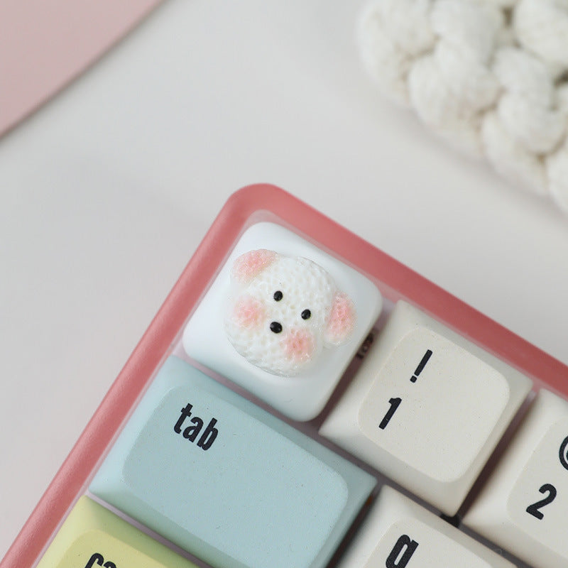 Cute Puppy Resin Keycaps, for Mechanical Keycap，MOA Base