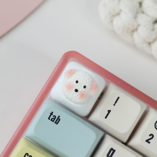 Cute Puppy Resin Keycaps, for Mechanical Keycap，MOA Base