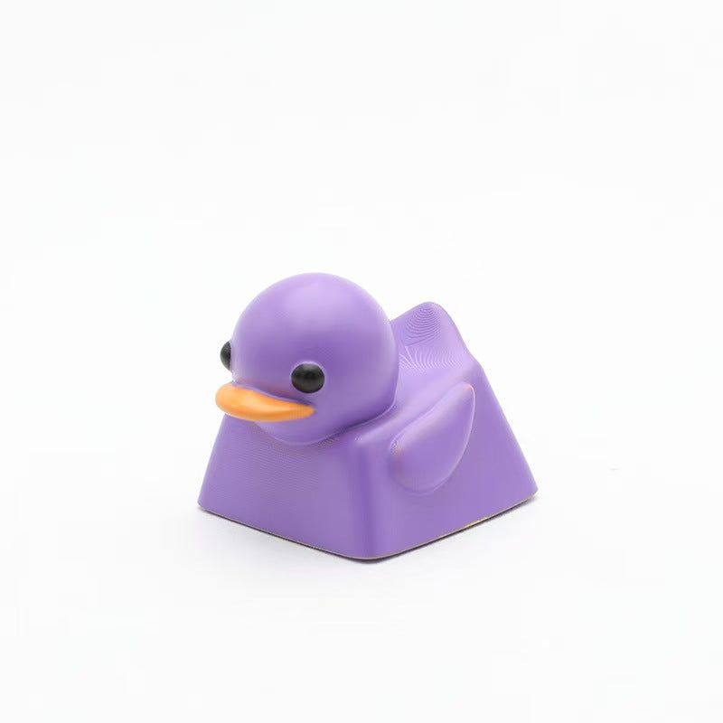 Custom Stress-Relief Chubby Resin Duck Keycap for Mechanical Keyboard
