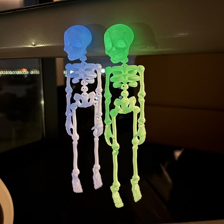 Hot-selling 3D printed skeleton with movable joints - creative refrigerator magnet toy for kids' halloween decoration