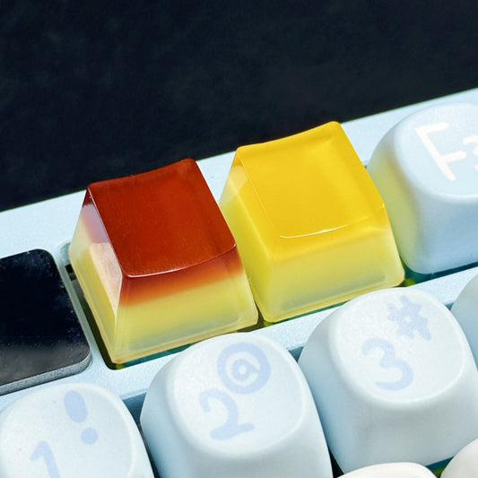 Customized Translucent Epoxy Resin Jelly Pudding Keycap for Mechanical Keyboard