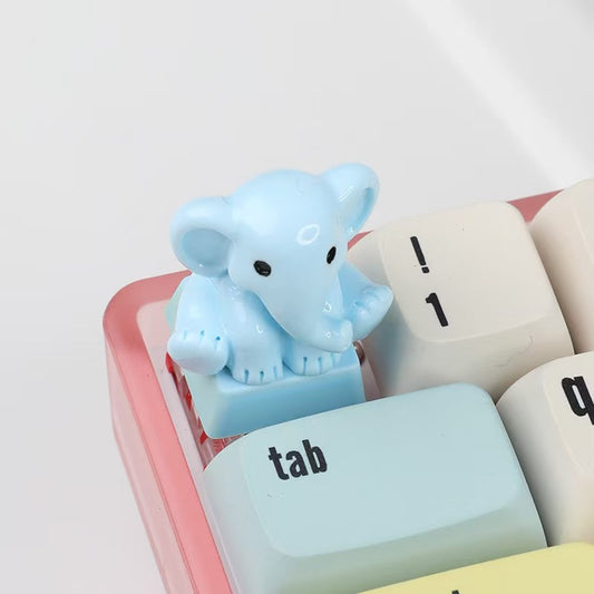 Cute Little Elephant Custom Keycap for Mechanical Keyboard