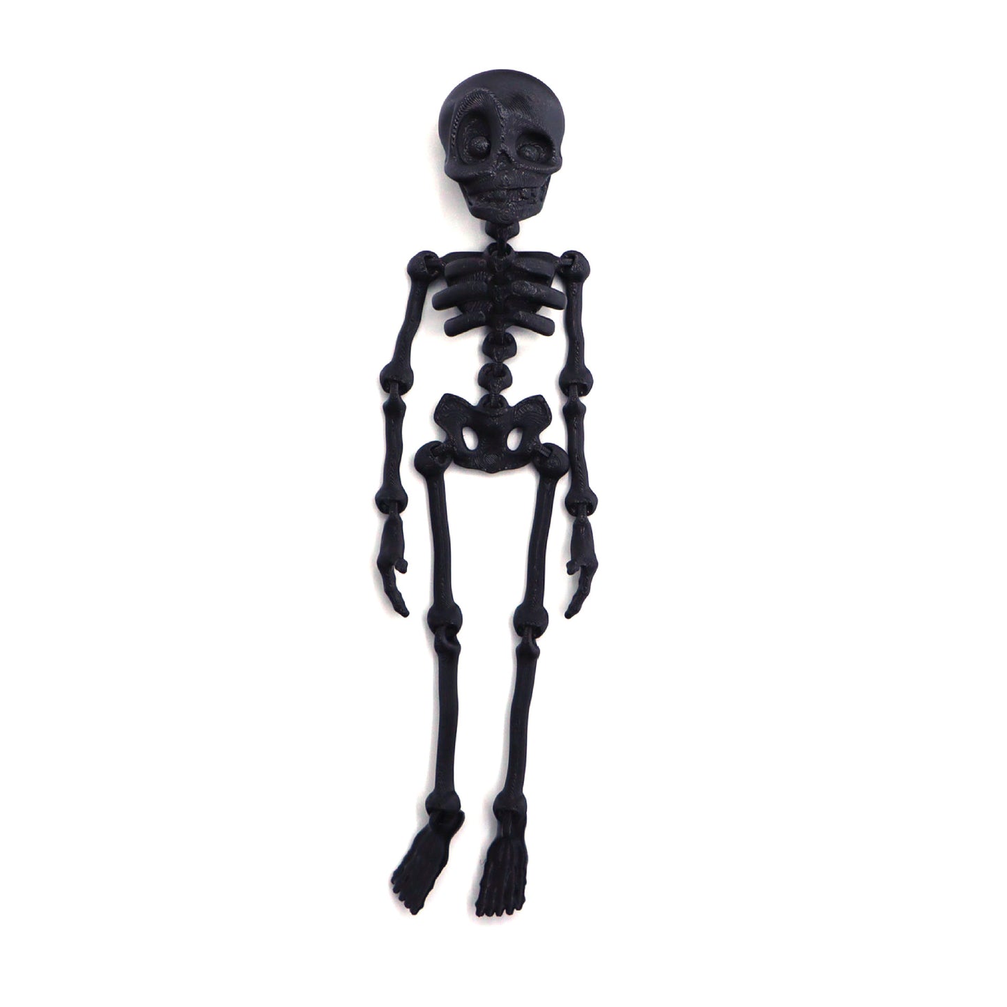 Hot-selling 3D printed skeleton with movable joints - creative refrigerator magnet toy for kids' halloween decoration