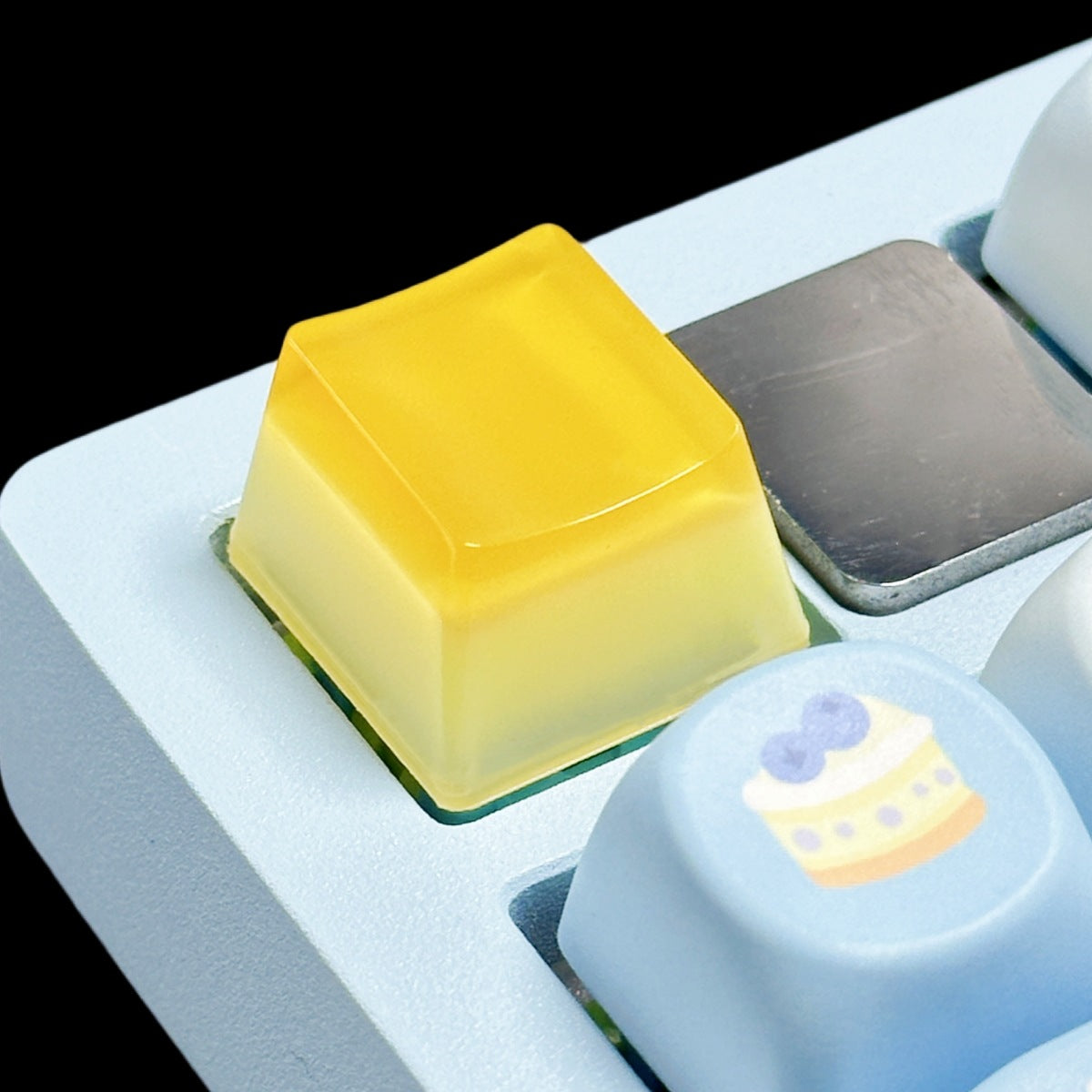 Customized Translucent Epoxy Resin Jelly Pudding Keycap for Mechanical Keyboard