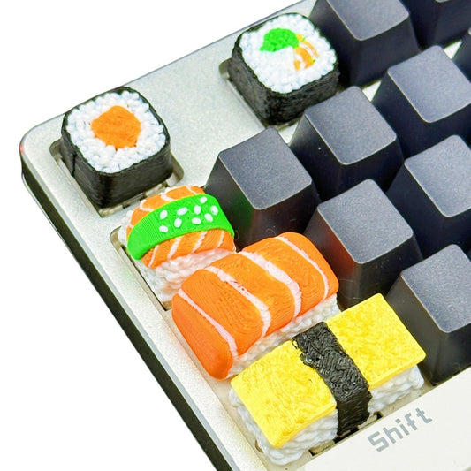 Custom Resin Food Sushi Keycap for Mechanical Keyboard