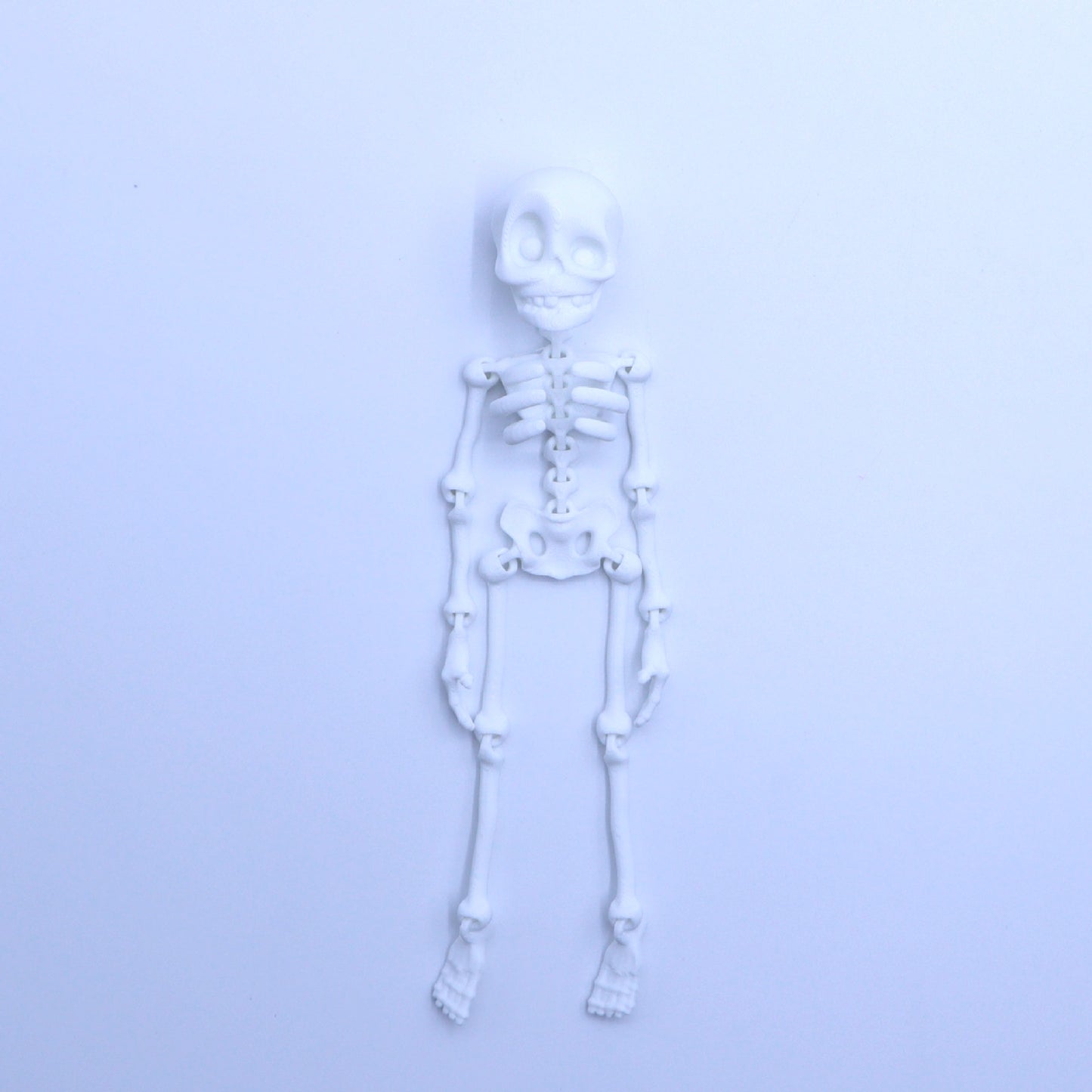 Hot-selling 3D printed skeleton with movable joints - creative refrigerator magnet toy for kids' halloween decoration