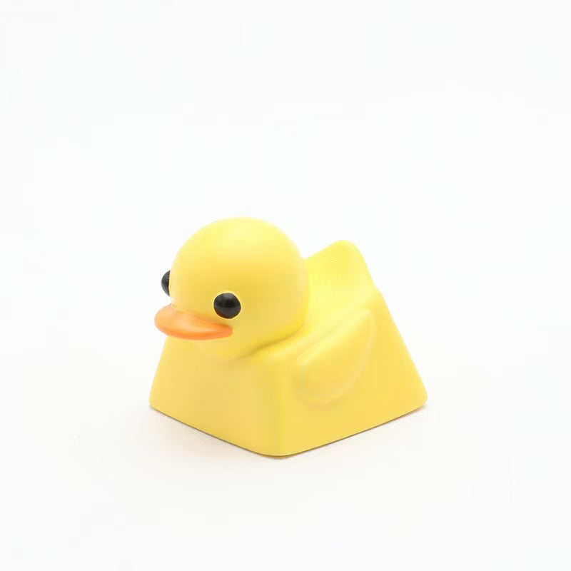 Custom Stress-Relief Chubby Resin Duck Keycap for Mechanical Keyboard