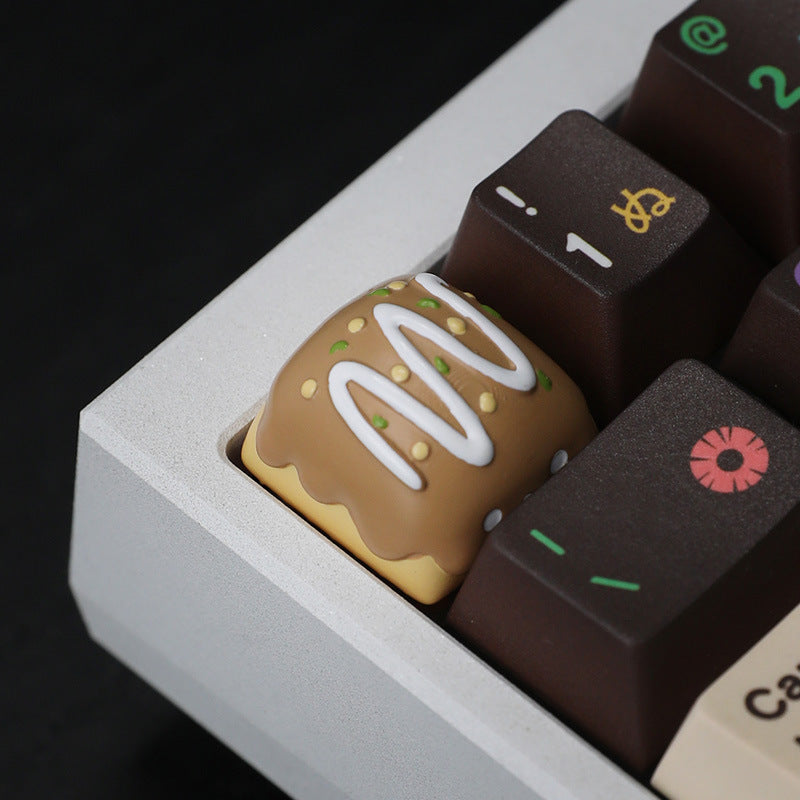 Custom resin Japanese-style takoyaki keycap for mechanical keyboard