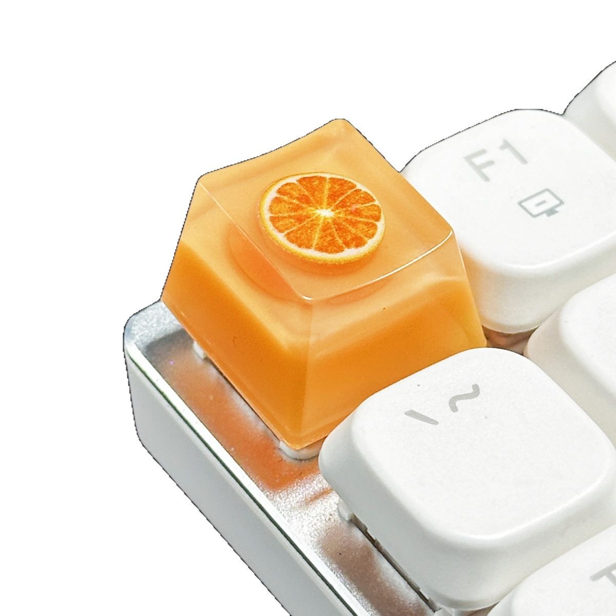 Translucent Fruit Epoxy Resin Keycap for Mechanical Keyboard
