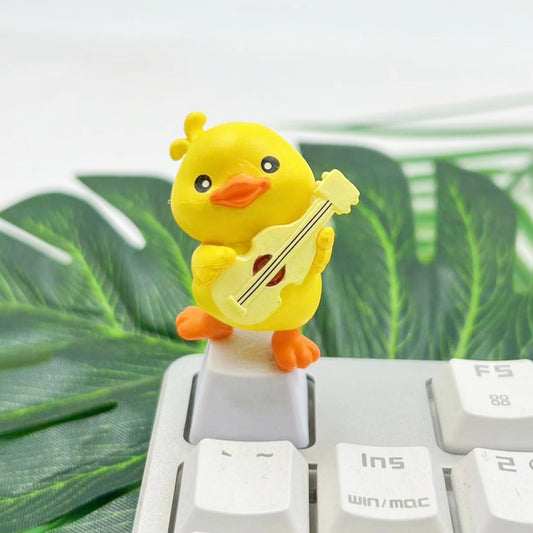 Handmade Custom 3D Rubber Duck Keycap for Mechanical Keyboard