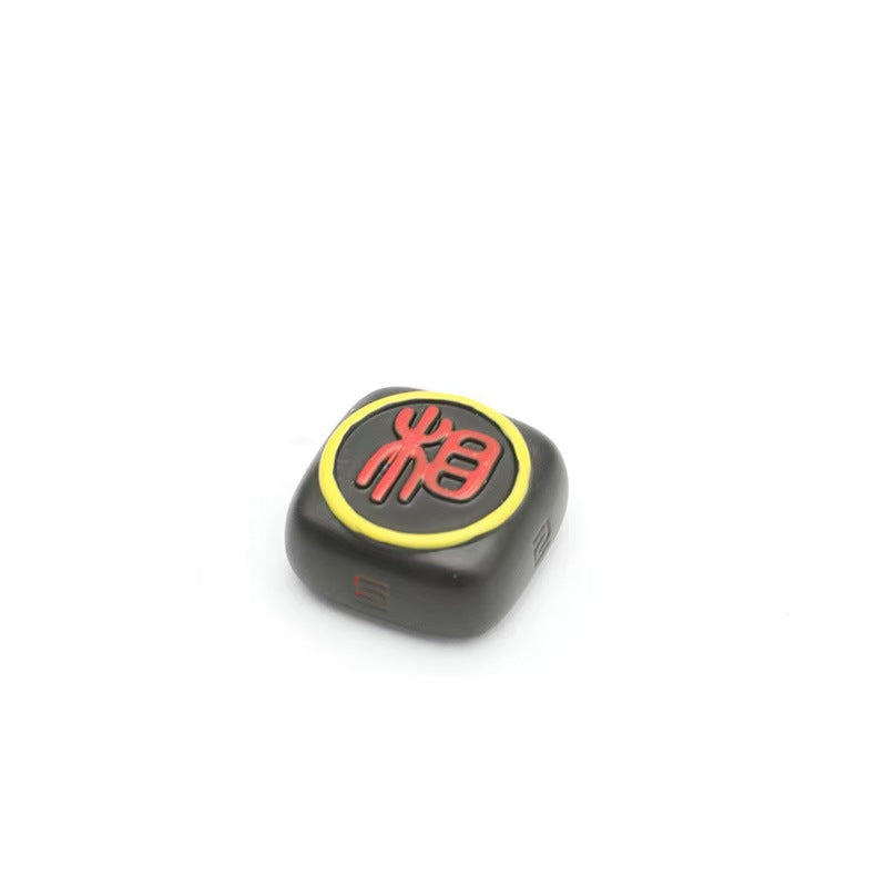 Custom Black-Gold Chess Resin Keycaps for Mechanical Keyboard- Single 3D Keycap Gift