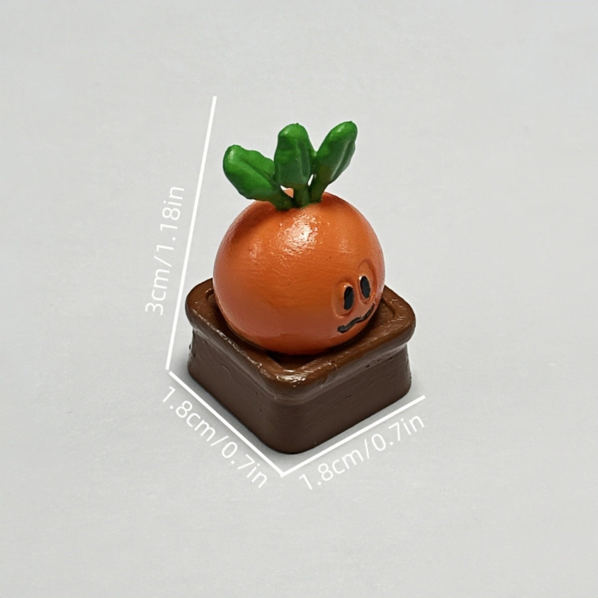 Handmade 3D Resin Cute Radish Keycap for Mechanical Keyboard