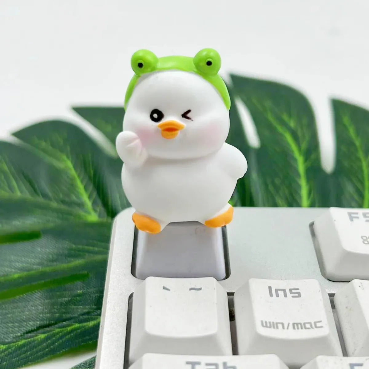 Handmade Custom 3D Rubber Duck Keycap for Mechanical Keyboard