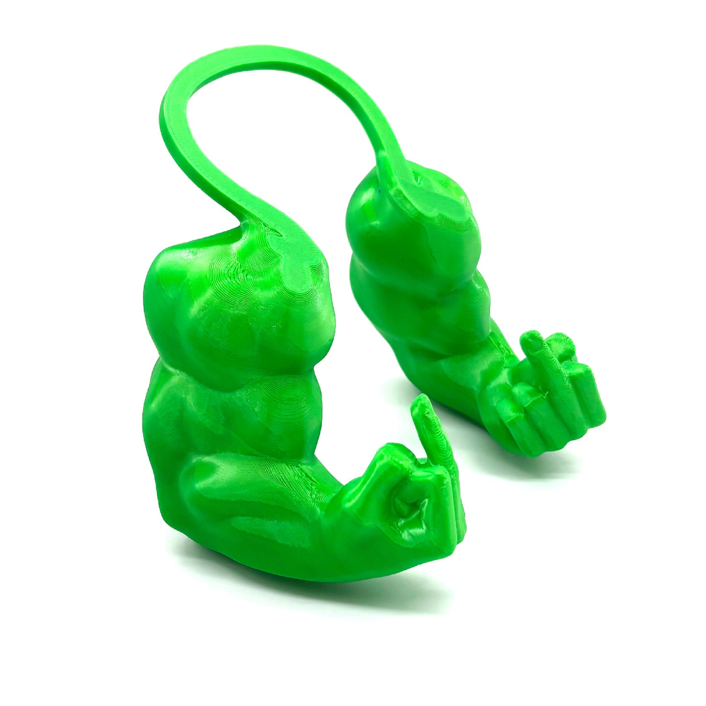 Creative Green Giant Arm - 3D printed prank pet decoration (neck-hanging arm)