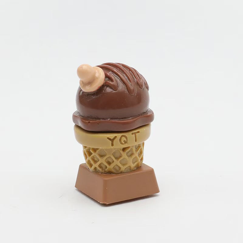 3D Ice Cream Resin Keycap. Creative Mechanical Keyboard Keycap