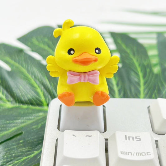 Handmade Custom 3D Rubber Duck Keycap for Mechanical Keyboard