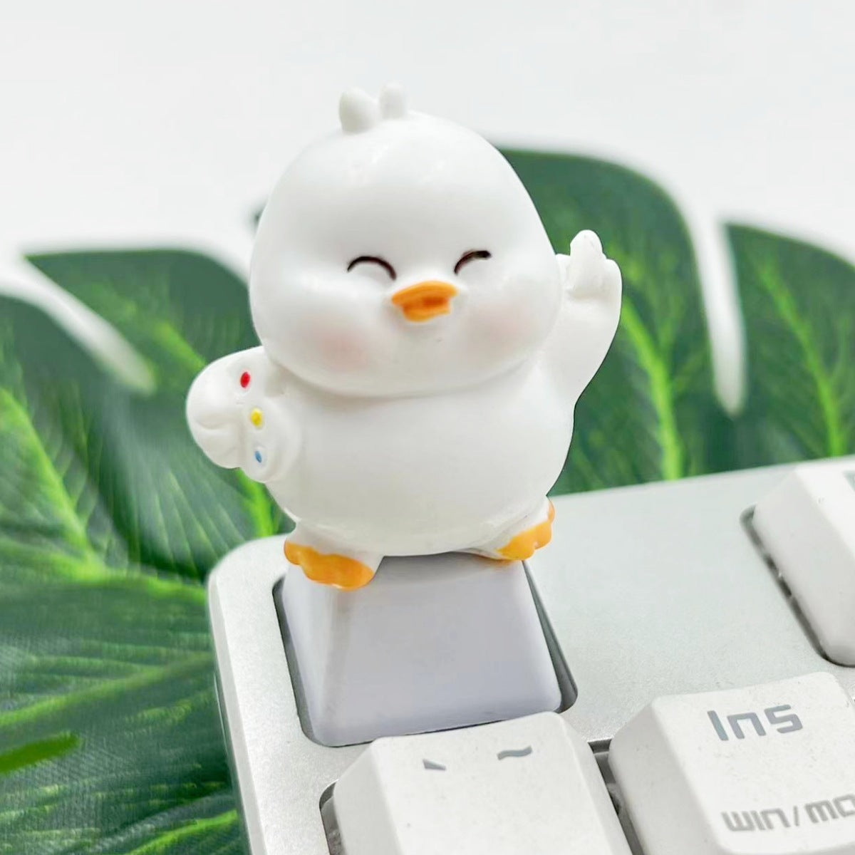 Handmade Custom 3D Rubber Duck Keycap for Mechanical Keyboard