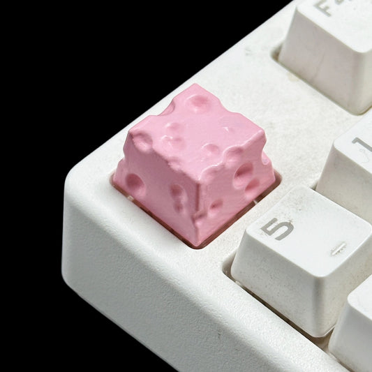 Handmade Epoxy Resin Cheese Keycap for Mechanical Keyboard
